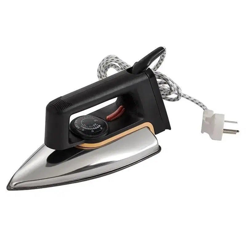 Premium Non-Stick Black Dry Iron with Easy Grip - 1 Pc, 1000 Watts