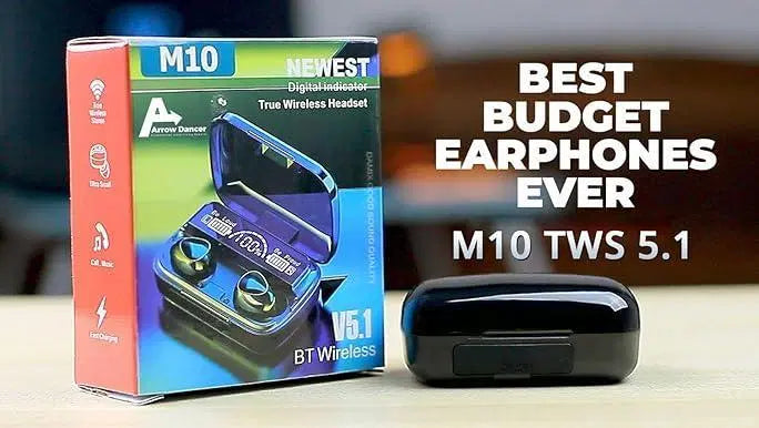 Black Dust & Water Proof 10 Earbuds