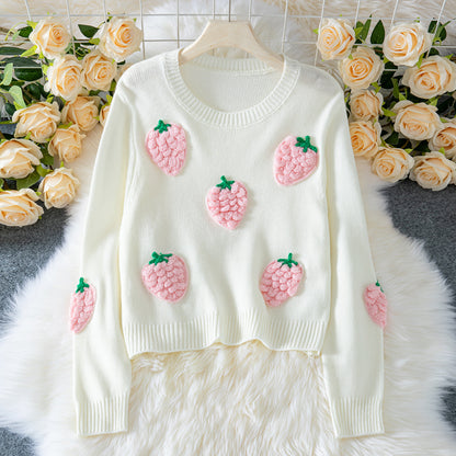 Women's Elegant Long-sleeved Sweater Beige
