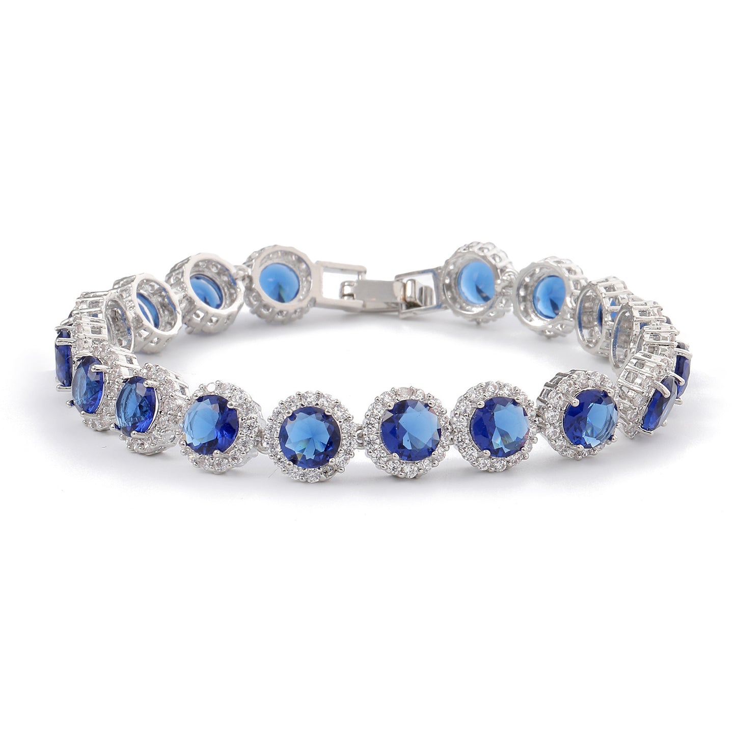Fashion Gold-plated Inlaid Zircon Hollow Round Bracelet