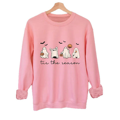 Printed Crew Neck Sweatshirt Personality Fashion Loose Top Couple