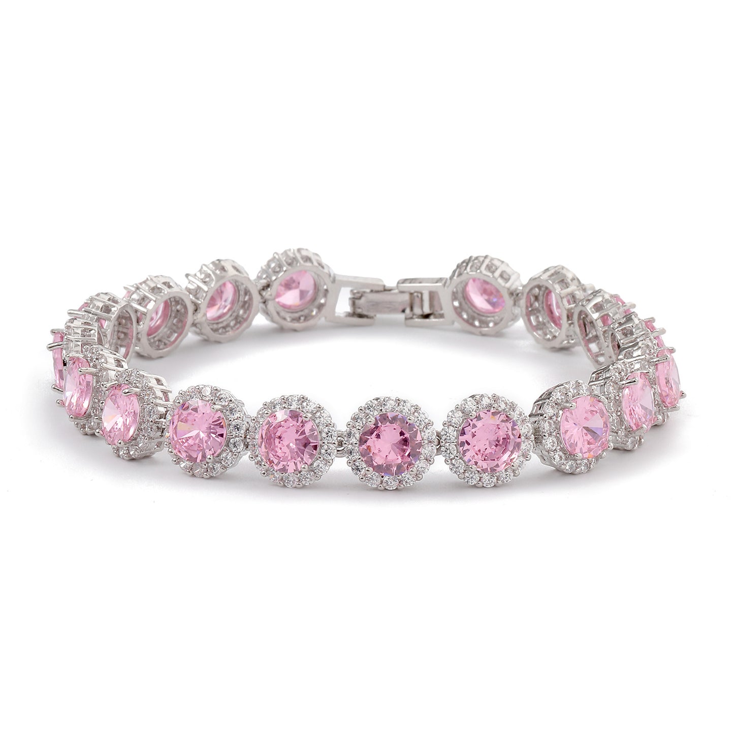 Fashion Gold-plated Inlaid Zircon Hollow Round Bracelet