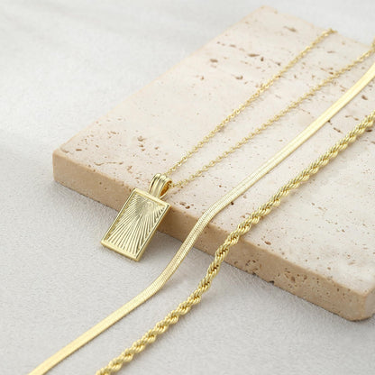Simple Twisted Circle Stackable Pendant