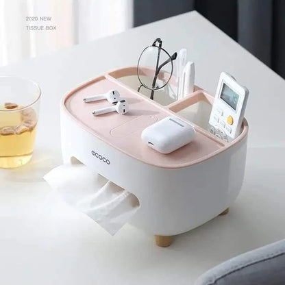 Stylish White Tissue Box - 1 Pc, Ideal for Home, Office, or Car